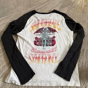 Howe Graphic Switchblade Symphony Long Sleeve band Tee T Shirt raglan Large